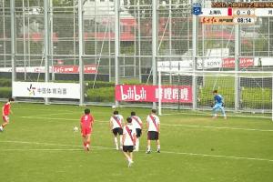 先下一城！吕孟洋第8分钟点射破门，上海U17以1-0当先河床