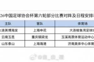 博主分享足协杯3场1/4决赛功夫：泰山vs海港9月1日19:35开球