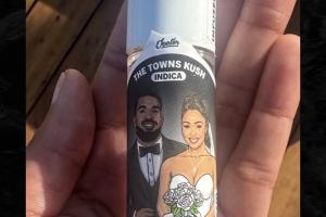 玩这么大？唐斯婚礼回礼送来宾定造大麻还有专属打火机套