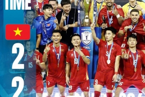 越南两回合总比分4-2战胜泰国，夺得东盟杯冠军