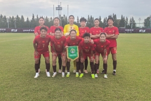 热身赛中国女足3-0越南女足，张睿、张琳艳、乌日古木拉进球