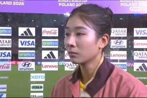 U20女足门将刘晨赛后哽咽：打到点球已经很棒了，后面要持续加油